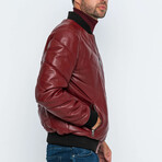 Trent Leather Jacket // Bordeaux (M)