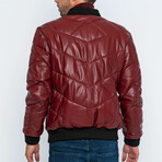 Trent Leather Jacket // Bordeaux (3XL)