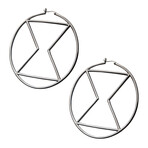 Marvel X RockLove // Black Widow Hoop Earrings