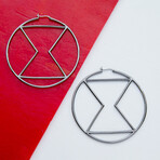 Marvel X RockLove // Black Widow Hoop Earrings