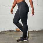 Women's Full Length Leggings // Black (XL)