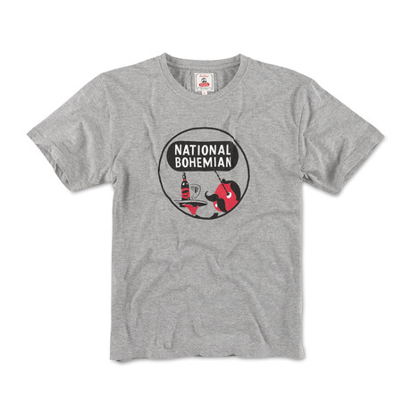 Brass Tacks National Bohimian Logo Tee // Heather Gray (S)