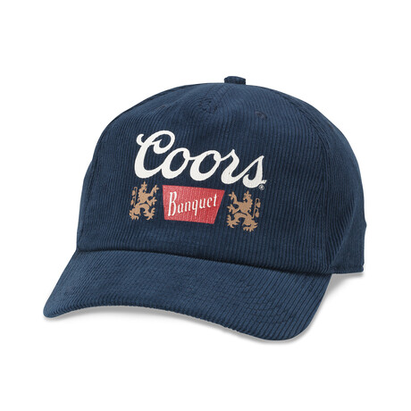 Printed Corduroy Coors Hat // Navy