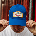 Drifter Vintage Hamms Patch Snapback Hat // Royal