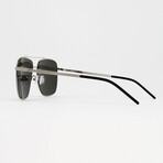 Saint Laurent // Men's SL376 Sunglasses // Silver