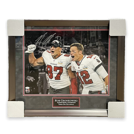 Rob Gronkowski // Tampa Bay Buccaneers // Signed Photograph + Framed
