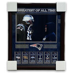 Tom Brady & Bill Belichick // New England Patriots // Unsigned Collage + Framed