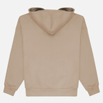 Peter Oversize Zip Hoodie // Light Brown (S)