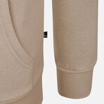 Joseph Zip Hoodie // Light Brown (S)