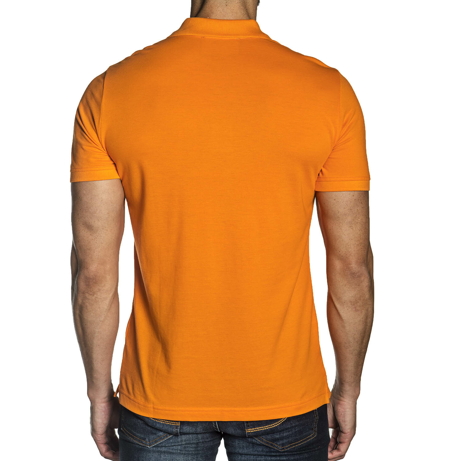 Short Sleeve Knit Polo Shirt V2 // Orange (XL) - Jared Lang Polo Shirts ...