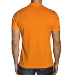 Short Sleeve Knit Polo Shirt V2 // Orange (S)