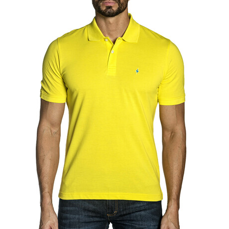 Eric Short Sleeve Polo // Yellow (S)