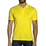 Aidan Men's Knit Polo // Yellow (L)