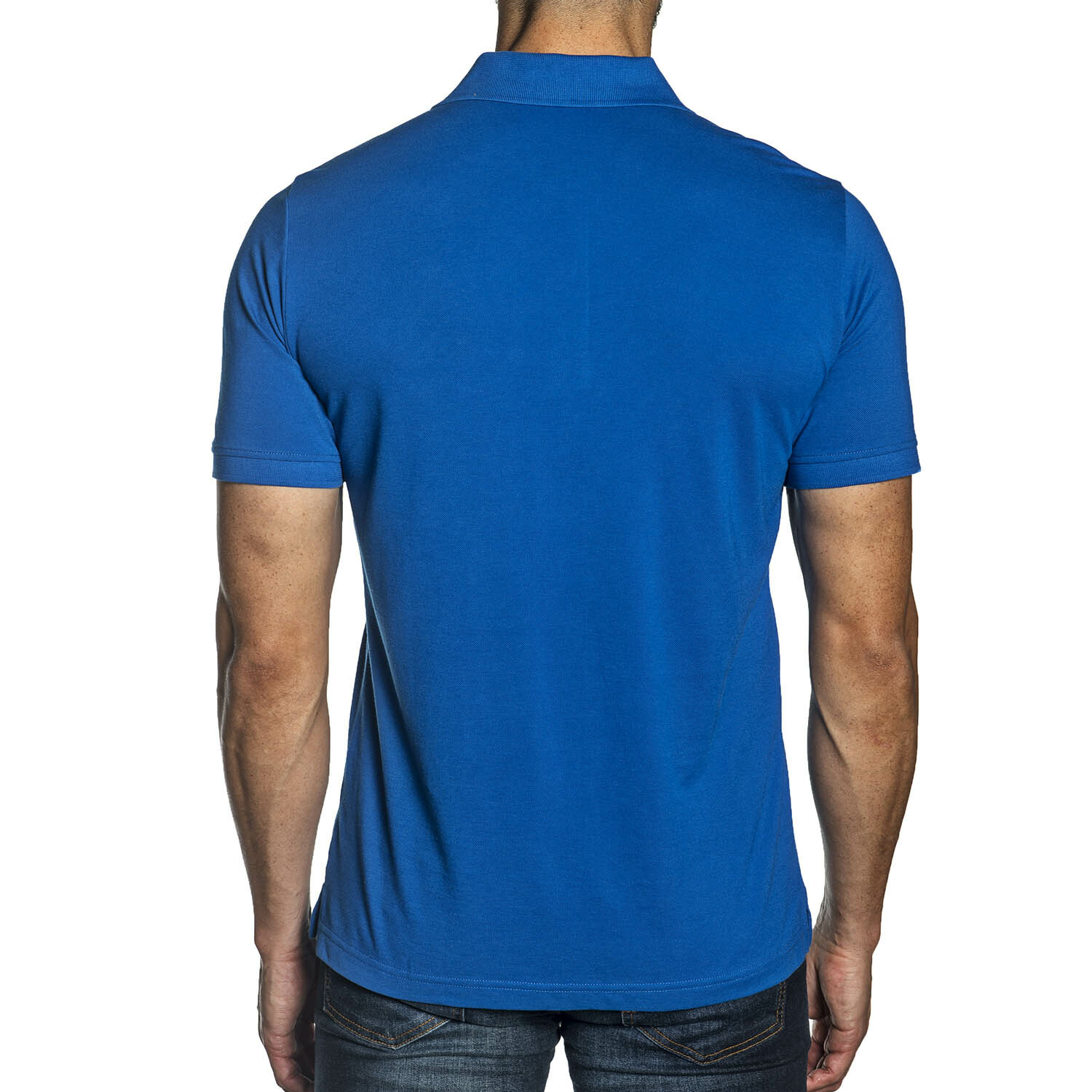 Austin Men's Knit Polo // Blue (XL) - Jared Lang Polo Shirts - Touch of ...