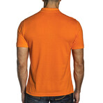 Ben Men's Knit Polo // Orange (2XL)