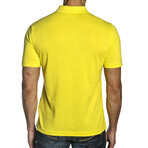 Aidan Men's Knit Polo // Yellow (XL)