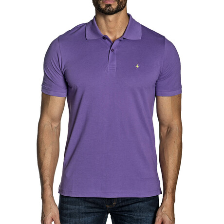 Ray Short Sleeve Polo // Purple (S)