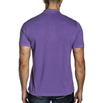 Herman Men's Knit Polo // Purple (XL)
