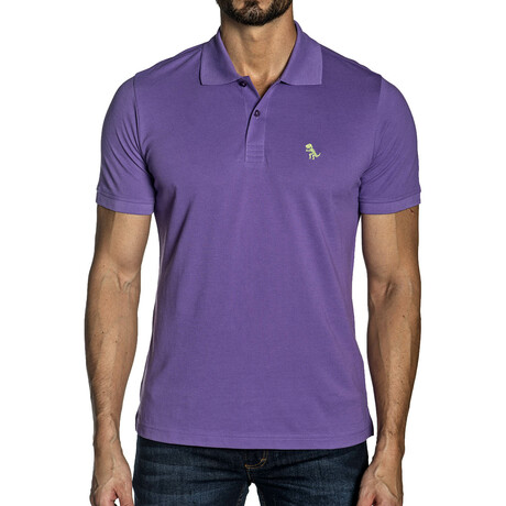 Herman Men's Knit Polo // Purple (S)