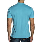 Alfred Men's Knit Polo // Turquoise (2XL)