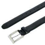32mm Pebble Grain Leather Belt // Black (S (30-32))