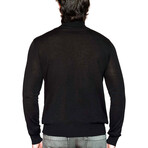 Officina Artistica No. 961 // Wellington Wool-Blend Turtleneck // Black (L)