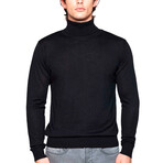 Officina Artistica No. 961 // Wellington Wool-Blend Turtleneck // Black (L)