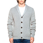 Officina Artistica No. 961 // Vienna Ribbed Wool Cardigan // Gray (XS)