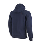 Cresta // Two Colored Hoodie // Navy (2XL)