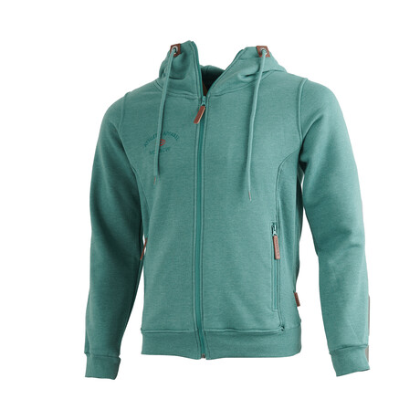 Cresta // Full Zip Hooded Sweatshirt // Green (XS)