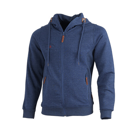 Cresta // Full Zip Hooded Sweatshirt // Navy (XS)