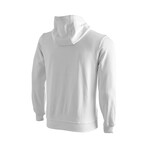 Cresta // Full Zip Hooded College Sweatshirt // White (S)