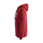 Cresta // Full Zip Hooded College Sweatshirt // Red (L)