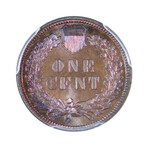1884 Indian Head Cent // PCGS PR66BN CAC // Wood Presentation Box