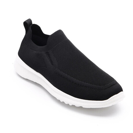 Prime Slip-On Fabric Sneakers // Black (Size 7)