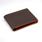 Slim Bifold Leather Wallet // Brown