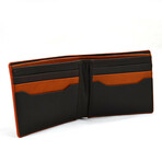 Slim Bifold Leather Wallet // Brown