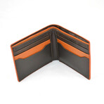 Slim Bifold Leather Wallet // Brown