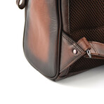 Designer Leather Large Backpack // Cognac