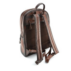 Designer Leather Large Backpack // Cognac