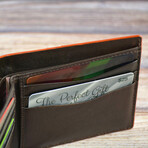 Bifold Leather Wallet // Brown