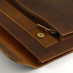 Leather Laptop Sleeve V1 // 15" // Dark Brown