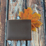 Bifold Leather Wallet // Brown