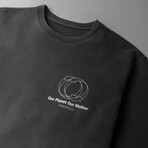 Our Planet, Our Mother Pullover // Washed Black (XS)