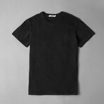 Distressed T-Shirt // Washed Black (S)