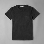 X Pocket T-Shirt // Washed Black (S)