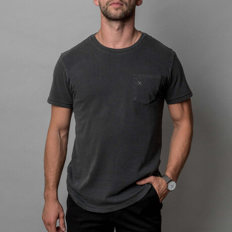 X Pocket T-Shirt // Washed Black (XS)