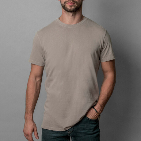 Distressed T-Shirt // Stone (XS)
