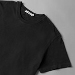 Distressed T-Shirt // Washed Black (S)