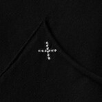 X Pocket Curved Hem T-Shirt // Black (S)